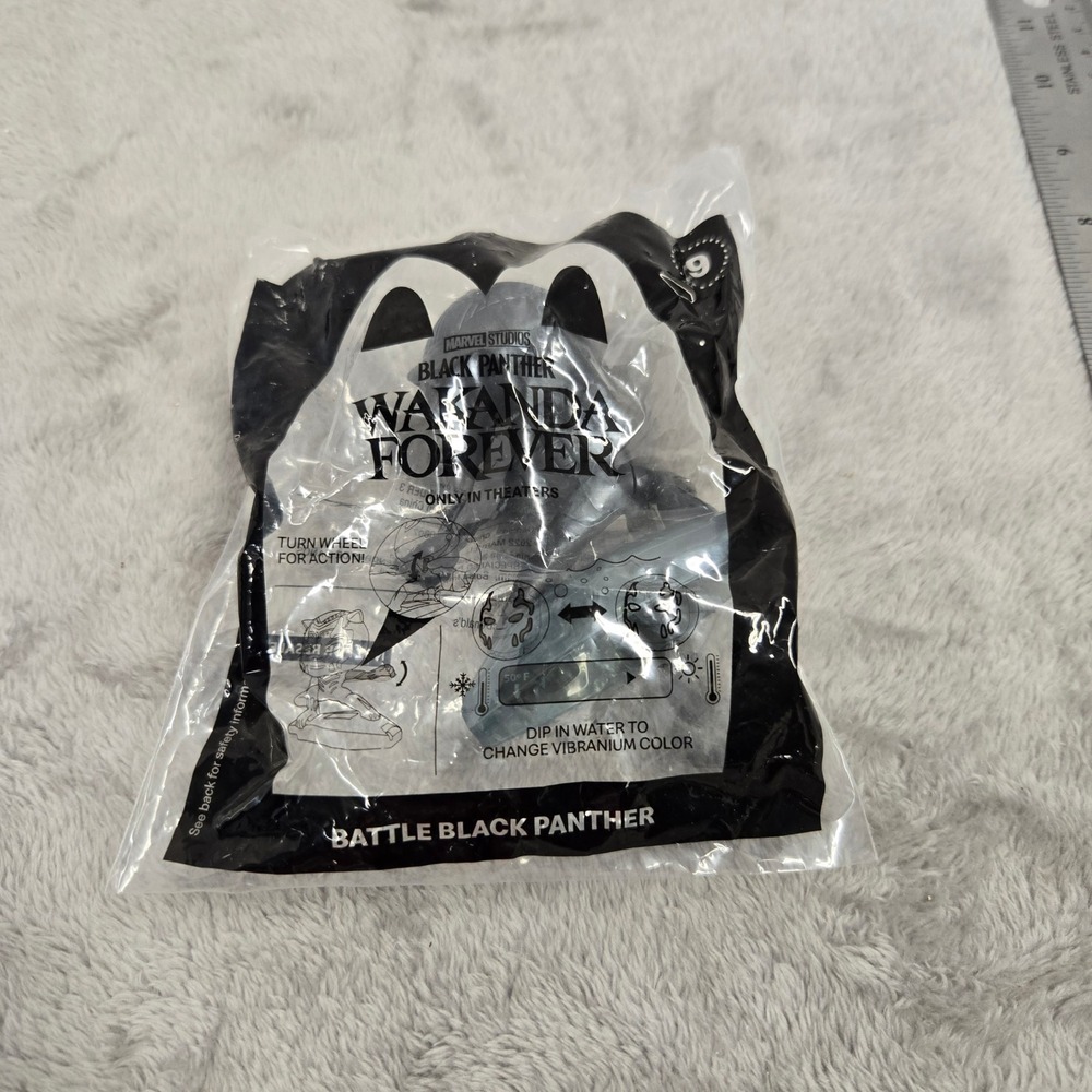 McDonalds 2022 Marvel Wakanda Forever Battle Black Panther Toy 9 Sealed